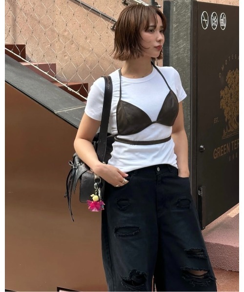 Knuth Marf(クヌースマーフ)の「wrap leather bustier(その他トップス・レディース・ブラウン/サンドベージュ・FREE)」の15枚目の写真