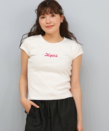 X-GIRL/エックスガール ショート丈Tシャツ 105242011041