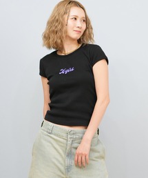 X-GIRL/エックスガール ショート丈Tシャツ 105242011041