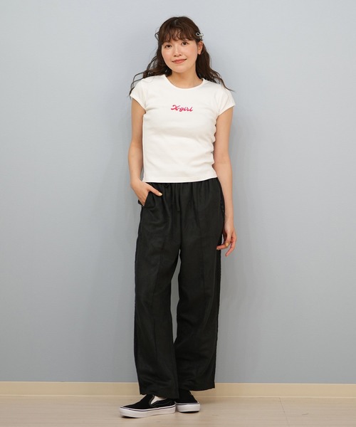 tシャツ X-GIRL/エックスガール ショート丈Tシャツ 105242011041 レディース X-GIRL/エックスガール ショート丈Tシャツ 105242011041（T