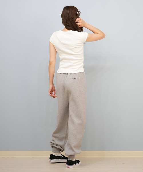 X-girl（エックスガール）の「X-GIRL/エックスガール ショート丈Tシャツ 105242011041（Tシャツ/カットソー・レディース・ホワイト×レッド/ホワイト×ブラック/ブラック×パープル・M/S）」の10枚目の写真