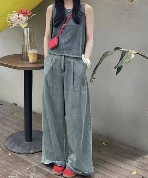D.ual santa fe デニムセットアップ セール】デニムセットアップ（セットアップ）｜FAVORITO