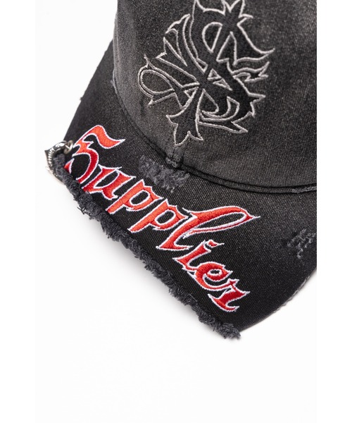 SUPPLIER(サプライヤー)の「キャップ|Ripped Brim 6 Panel Cap|SUPPLIER(キャップ・メンズ・ブラック・FREE)」の6枚目の写真