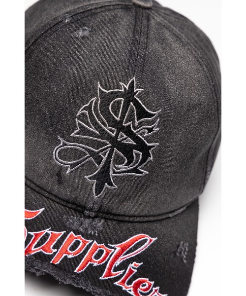 SUPPLIER(サプライヤー)の「キャップ|Ripped Brim 6 Panel Cap|SUPPLIER(キャップ・メンズ・ブラック・FREE)」の7枚目の写真