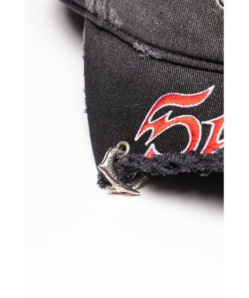 SUPPLIER(サプライヤー)の「キャップ|Ripped Brim 6 Panel Cap|SUPPLIER(キャップ・メンズ・ブラック・FREE)」の5枚目の写真