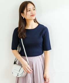 新品　FRAY I.D オープンカラーポロニット　ネイビー セール】オープンカラーポロニット（ニット/セーター）｜FRAY