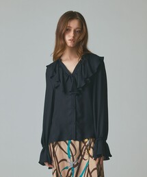 2023.極美品.定価4.9万☆グレースクラス キカフラワー ロングブラウス