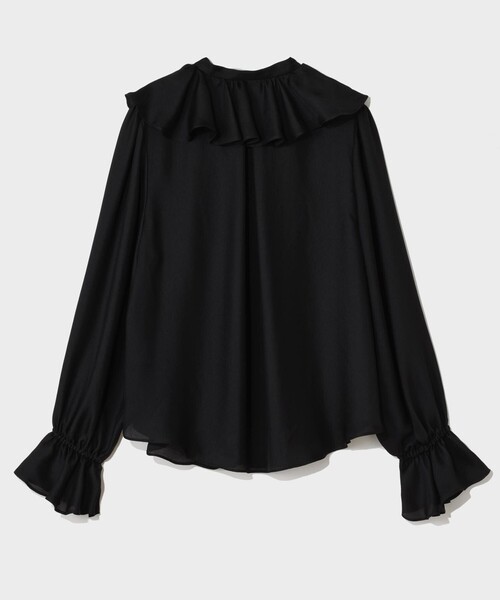 GRACE CLASS（グレースクラス）の「スキッパーラッフルブラウス（シャツ/ブラウス・レディース・ブラック・36/38）」の9枚目の写真
