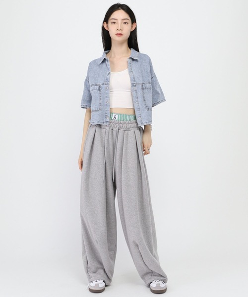 3.3 Field Trip （3.3フィールドトリップ）の「3.3 Field Trip／5分袖デニムシャツ（シャツ/ブラウス・レディース・その他1/その他2・FREE）」の3枚目の写真