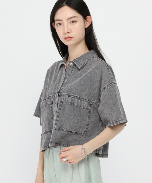 3.3 Field Trip （3.3フィールドトリップ）の「3.3 Field Trip／5分袖デニムシャツ（シャツ/ブラウス・レディース・その他1/その他2・FREE）」の14枚目の写真