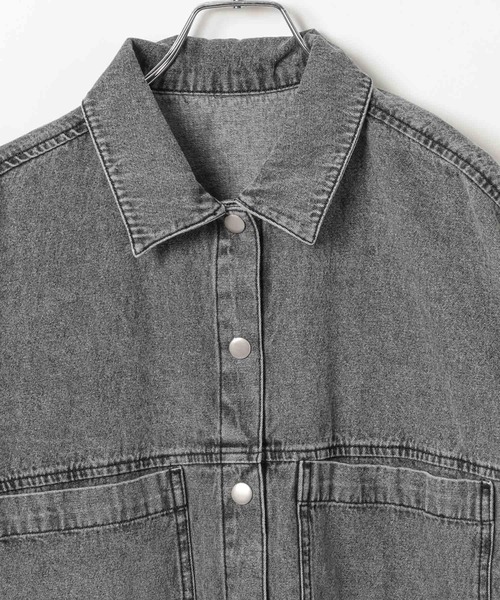 3.3 Field Trip （3.3フィールドトリップ）の「3.3 Field Trip／5分袖デニムシャツ（シャツ/ブラウス・レディース・その他1/その他2・FREE）」の18枚目の写真