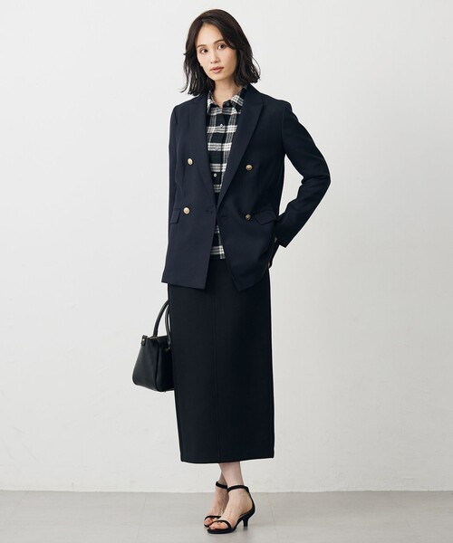 J.PRESS(ジェイプレス)の「モナベールツイル ダブル ジャケット(テーラードジャケット・レディース・ネイビー系・11/9/7)」の9枚目の写真