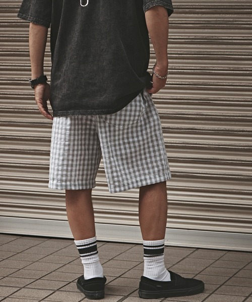 ショートパンツ CHECK SHORTS Burberry CHECK LABEL ショートパンツ - Black | FWRD