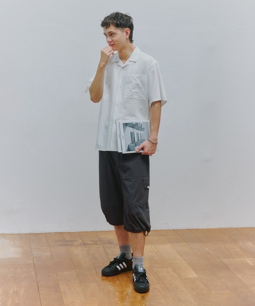 MAISON CLUB(メゾンクラブ)の「【MAISON CLUB】Open Collar Half Sleeve Shirt KKP/ 開襟ハーフスリーブシャツ(シャツ/ブラウス・メンズ・ブラック/ホワイト/ブラウン・M/L)」の22枚目の写真