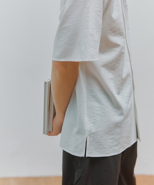 MAISON CLUB(メゾンクラブ)の「【MAISON CLUB】Open Collar Half Sleeve Shirt KKP/ 開襟ハーフスリーブシャツ(シャツ/ブラウス・メンズ・ブラック/ホワイト/ブラウン・M/L)」の21枚目の写真