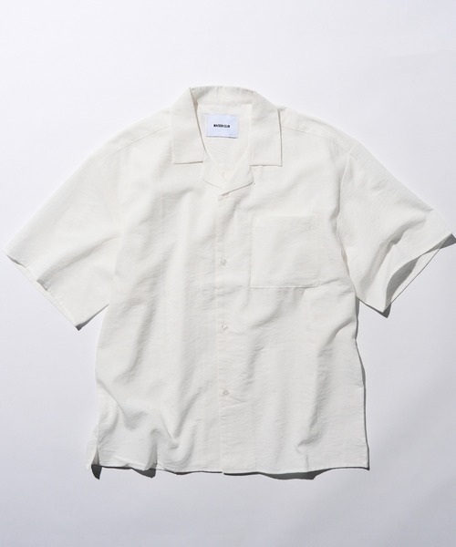 MAISON CLUB(メゾンクラブ)の「【MAISON CLUB】Open Collar Half Sleeve Shirt KKP/ 開襟ハーフスリーブシャツ(シャツ/ブラウス・メンズ・ブラック/ホワイト/ブラウン・M/L)」の11枚目の写真