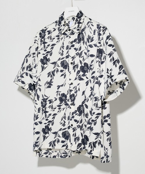 STUDIOUS(ステュディオス)の「ASSORTED PATTERN SHIRTS S.S(シャツ/ブラウス・メンズ・グレー/ブラック/ダークグレー/ネイビー/ホワイト・2/1)」の2枚目の写真