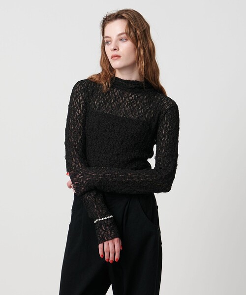 パーカー 「ASTRAET」レース  フーデッドカットソー レディース ASTRAET パーカー 「ASTRAET」レース フーデッドカットソー