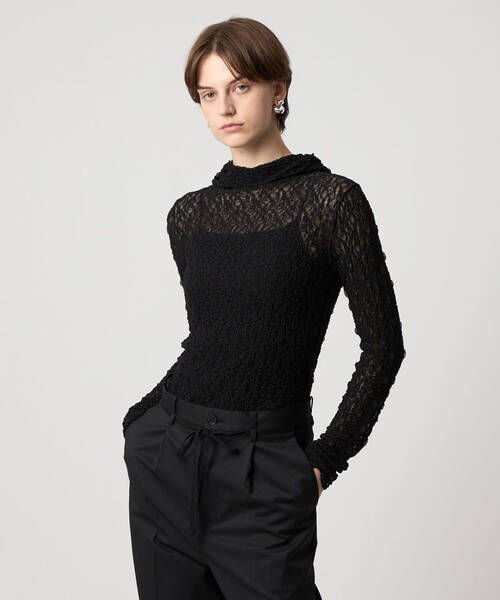 ASTRAET＞レース フーデッドカットソー（パーカー）｜ASTRAET