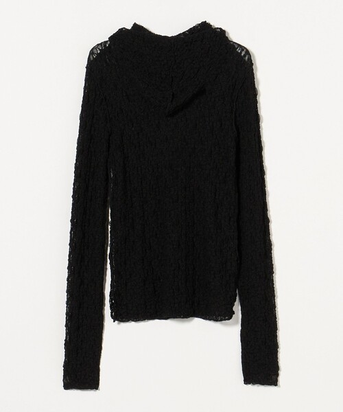 ASTRAET（アストラット）の「＜ASTRAET＞レース  フーデッドカットソー（パーカー・レディース・ブラック/オフホワイト・FREE）」の15枚目の写真