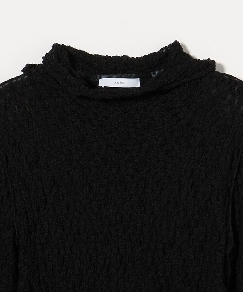 ASTRAET（アストラット）の「＜ASTRAET＞レース  フーデッドカットソー（パーカー・レディース・ブラック/オフホワイト・FREE）」の16枚目の写真