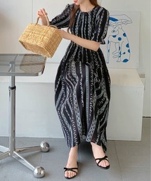 【韓国ブランド】ストラップシャーリングミディワンピースN56 シャーリングストラップキャミワンピース｜ノーリーズ