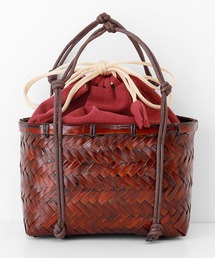 UNCOCON（アンココン）の「【浴衣に合う】巾着付き 和モダンかごバッグ（かごバッグ）」