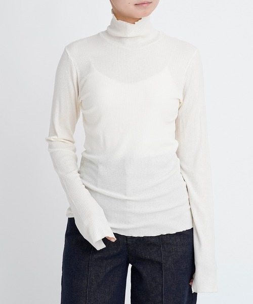 YANUK(ヤヌーク)の「ハイネックロングスリーブ(Tシャツ/カットソー・レディース・ホワイト・FREE)」の4枚目の写真