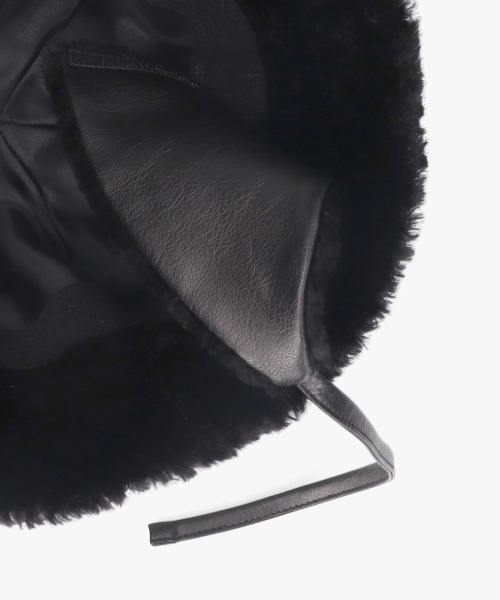 OVERRIDE（オーバーライド）の「OVERRIDE  FAKE LEATHER FLAPHAT SGP / オーバーライド（ハット・レディース・ブラウン/ブラック/ライトベージュ・58cm）」の16枚目の写真