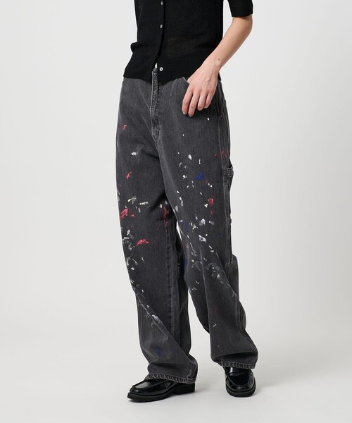 BEAUTY&YOUTH UNITED ARROWS（ビューティーアンドユースユナイテッドアローズ）の「コットンペイントデニムパンツ（デニムパンツ・レディース・ブラック/ホワイト・XS/S/M）」の3枚目の写真