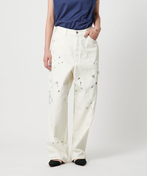 BEAUTY&YOUTH UNITED ARROWS（ビューティーアンドユースユナイテッドアローズ）の「コットンペイントデニムパンツ（デニムパンツ・レディース・ブラック/ホワイト・XS/S/M）」の6枚目の写真