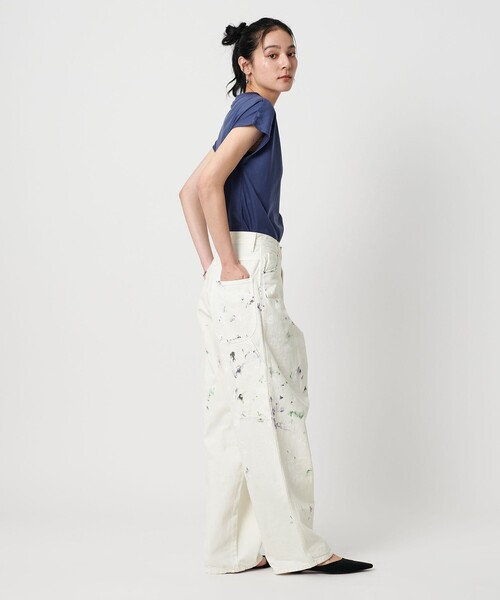 BEAUTY&YOUTH UNITED ARROWS（ビューティーアンドユースユナイテッドアローズ）の「コットンペイントデニムパンツ（デニムパンツ・レディース・ブラック/ホワイト・XS/S/M）」の9枚目の写真