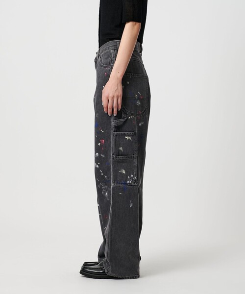 BEAUTY&YOUTH UNITED ARROWS（ビューティーアンドユースユナイテッドアローズ）の「コットンペイントデニムパンツ（デニムパンツ・レディース・ブラック/ホワイト・XS/S/M）」の10枚目の写真