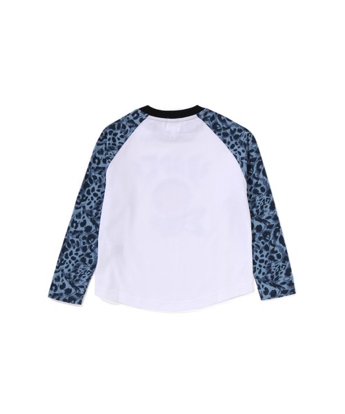 トップス a bathing ape WILD LEOPARD PATTERN MILO WILD LEOPARD PATTERN BABY MILO RAGLAN LS TEE（Tシャツ