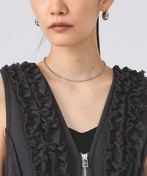 Ray BEAMS（レイビームス）の「フリルブレード ウラケ ベスト（ベスト・レディース・ライトグレー/チャコールグレー・ONE SIZE）」の14枚目の写真