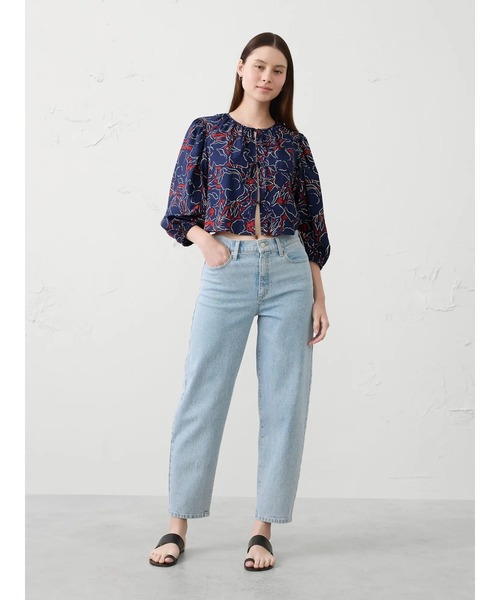 ブラウス シャツ BANANA REPUBLIC FACTORY STORE　　オープン タイフロントトップ レディース BANANA REPUBLIC ブラウス シャツ FACTORY STORE タイフロント