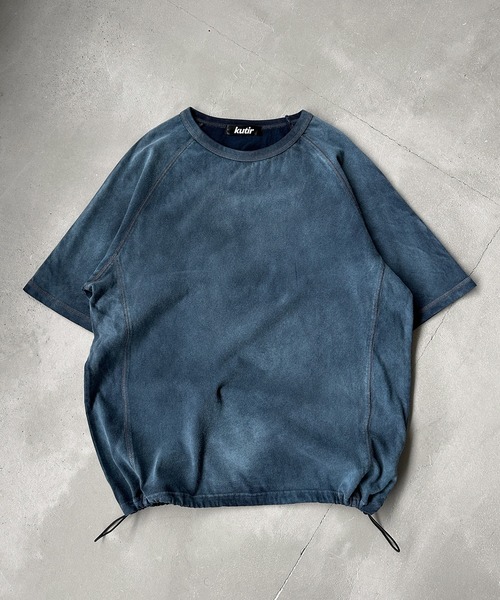 kutir(クティール)の「VINTAGELIKE BICOLOR STITCH TEE/ヴィンテージライクバイカラーステッチTEE(Tシャツ/カットソー・メンズ・ブラック/ネイビー/ライトグレー・MEDIUM/LARGE)」の3枚目の写真
