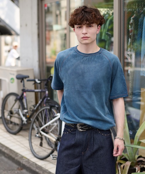 kutir(クティール)の「VINTAGELIKE BICOLOR STITCH TEE/ヴィンテージライクバイカラーステッチTEE(Tシャツ/カットソー・メンズ・ブラック/ネイビー/ライトグレー・MEDIUM/LARGE)」の22枚目の写真