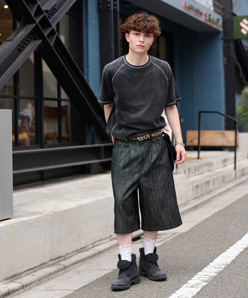kutir(クティール)の「VINTAGELIKE BICOLOR STITCH TEE/ヴィンテージライクバイカラーステッチTEE(Tシャツ/カットソー・メンズ・ブラック/ネイビー/ライトグレー・MEDIUM/LARGE)」の15枚目の写真