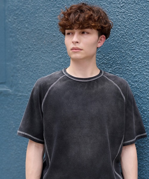 kutir(クティール)の「VINTAGELIKE BICOLOR STITCH TEE/ヴィンテージライクバイカラーステッチTEE(Tシャツ/カットソー・メンズ・ブラック/ネイビー/ライトグレー・MEDIUM/LARGE)」の19枚目の写真