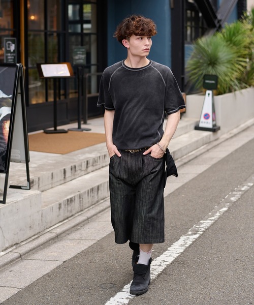 kutir(クティール)の「VINTAGELIKE BICOLOR STITCH TEE/ヴィンテージライクバイカラーステッチTEE(Tシャツ/カットソー・メンズ・ブラック/ネイビー/ライトグレー・MEDIUM/LARGE)」の10枚目の写真