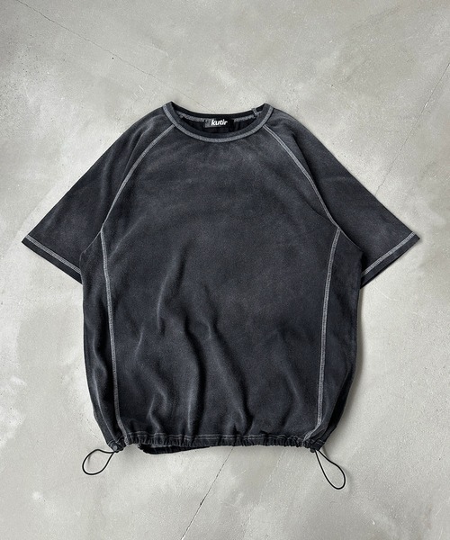 kutir(クティール)の「VINTAGELIKE BICOLOR STITCH TEE/ヴィンテージライクバイカラーステッチTEE(Tシャツ/カットソー・メンズ・ブラック/ネイビー/ライトグレー・MEDIUM/LARGE)」の9枚目の写真