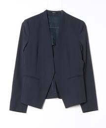 美品 セオリー ノーカラージャケット 春夏用 ホワイト サイズ2*YC523 ブランド古着】theory ｜セオリーのノーカラージャケット古着