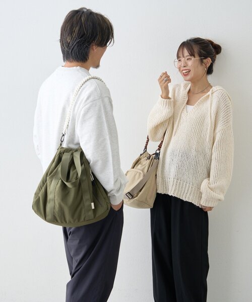 KAIRI企画】2サイズ展開あり/撥水ナイロンマルチウェイBAG（トート