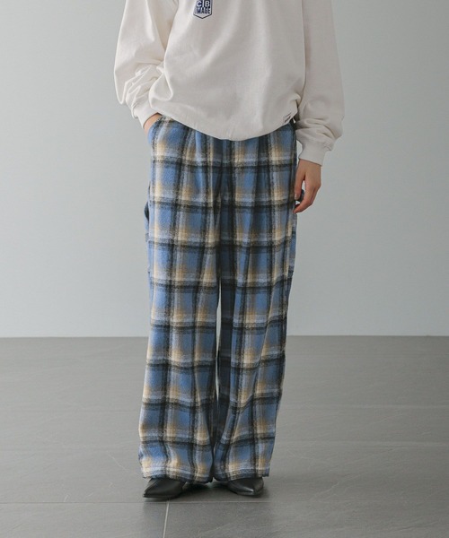 LOWRYS FARM(ローリーズファーム)の「【LFM(U)】シャギーチェックペインターパンツ 593296(その他パンツ・メンズ・ブラック/ブルー・MEDIUM/LARGE)」の1枚目の写真