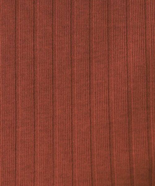 OPAQUE.CLIP（オペークドットクリップ）の「汗染み防止 ボートネックリブカットソー【洗濯機洗い可/抗ピル】（Tシャツ/カットソー・レディース・グレー/ブラック/ホワイト/ダークブラウン・38/40）」の20枚目の写真