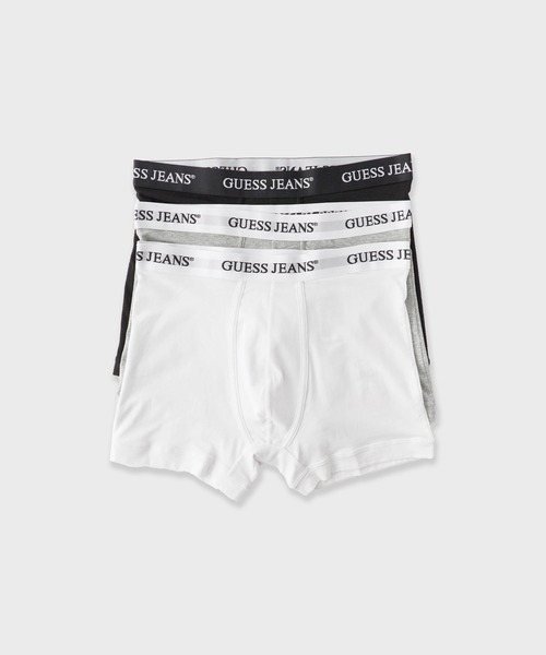 GUESS JEANS(ゲスジーンズ)の「GUESS JEANS/ GJ 3 PACK BOXER BRIEF ボクサーパンツ 夏服(ボクサーパンツ・メンズ・ブラック/マルチ・M/S/L)」の2枚目の写真