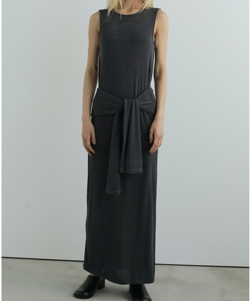 anuke（アンヌーク）の「Layered Onepiece（ワンピース・レディース・チャコールグレー/ブラウン・36inch/38inch）」の2枚目の写真