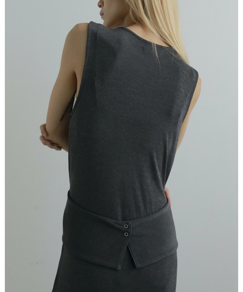 anuke（アンヌーク）の「Layered Onepiece（ワンピース・レディース・チャコールグレー/ブラウン・36inch/38inch）」の11枚目の写真