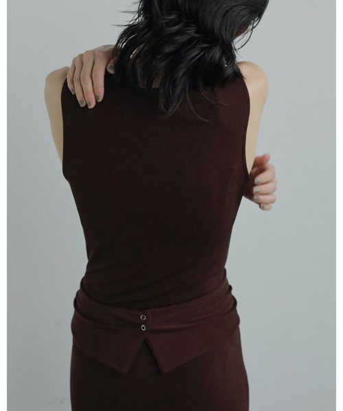 anuke（アンヌーク）の「Layered Onepiece（ワンピース・レディース・チャコールグレー/ブラウン・36inch/38inch）」の15枚目の写真